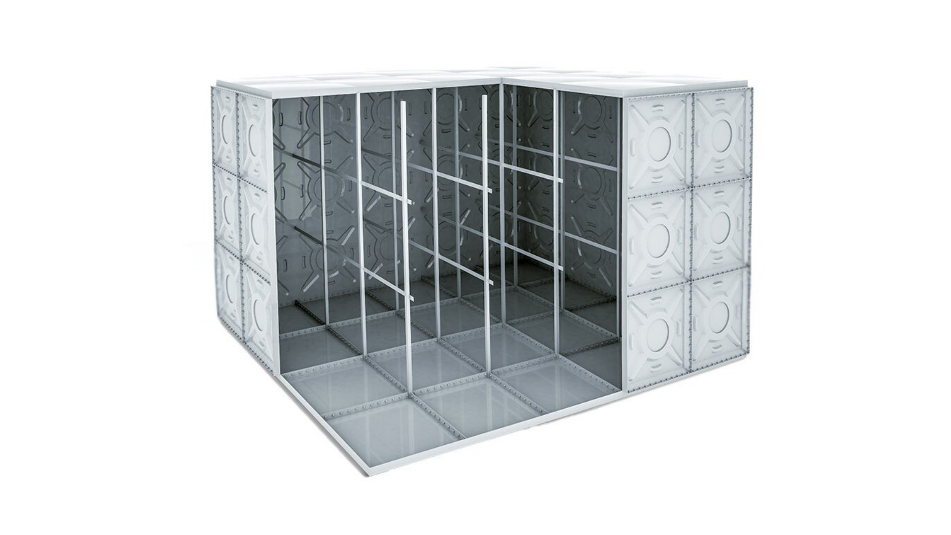 Prizmatik Galvaniz Modüler Su Depoları